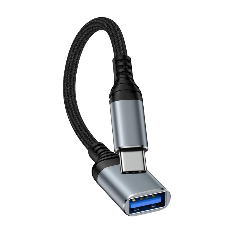 5Gbps USB C To USB Adapter Type C To USB 3.0 OTG Cable On The Go C Male Gray