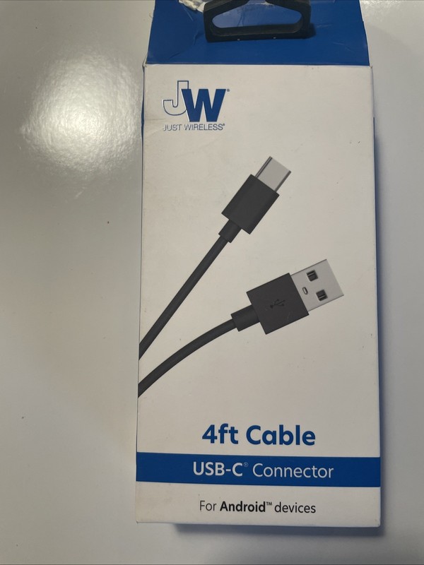 USB-A Cable - Black - Open BoxJust Wireless 4' TPU Type-C to gallery