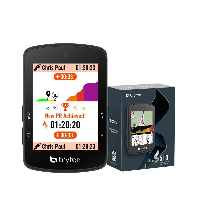 Bryton Rider S510 2.8 Inch Color LCD Touchscreen GPS Bike/Cycling Computer, O...