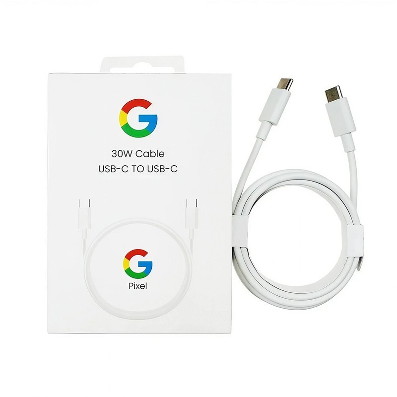 Google (1-Meter/3.3-Ft) USB-C to USB-C Cable – White