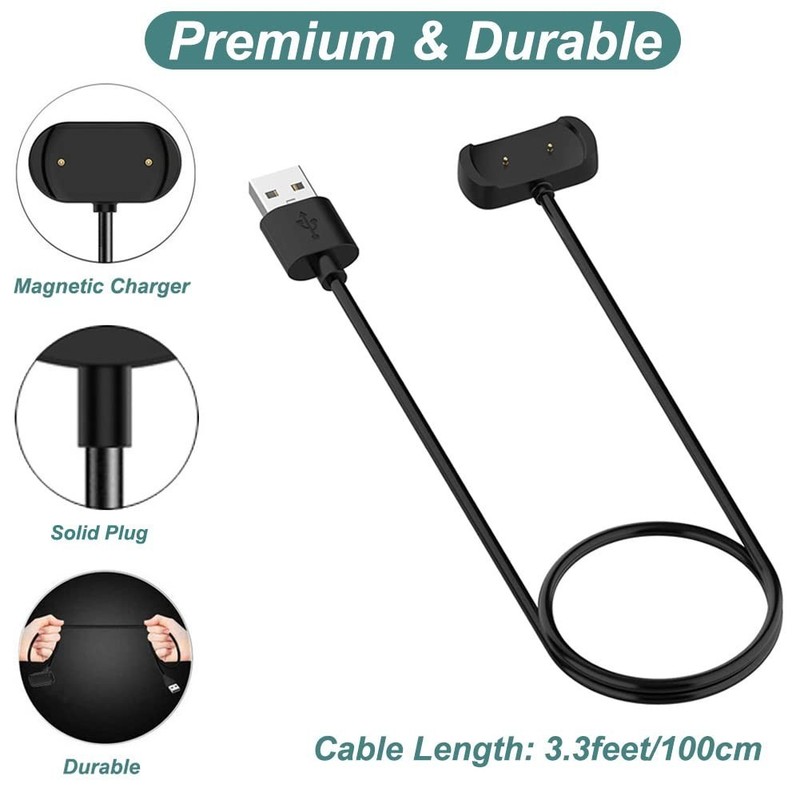 Charger for Amazfit Bip 5, Bip 3, Bip U, T-Rex Pro, GTS 4 Mini, GTS 2, GTS 2 ... gallery