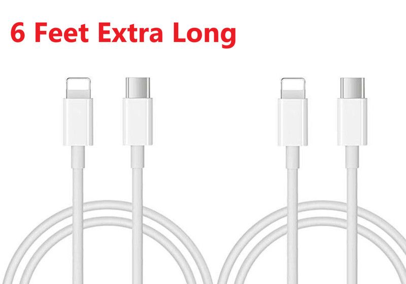 2x 6FT USB C PD For iPhone 14 13 12 Pro Max iPad 9 8 Gen Cable Fast Charger Cord