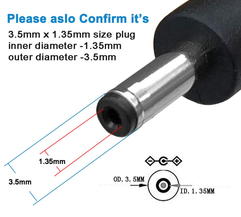 3Pack 6FT 5V DC Power Cord USB to DC 3.5Mm X 1.35Mm Barrel Jack Adapter Connecto gallery