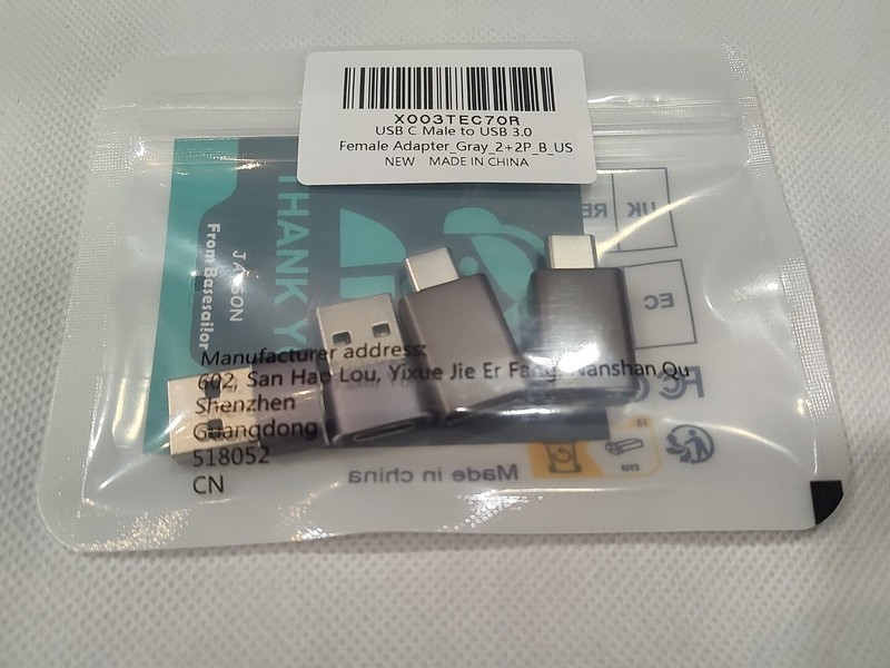 USB C to USB A And USB A to USB C Adapters (4 Pack)