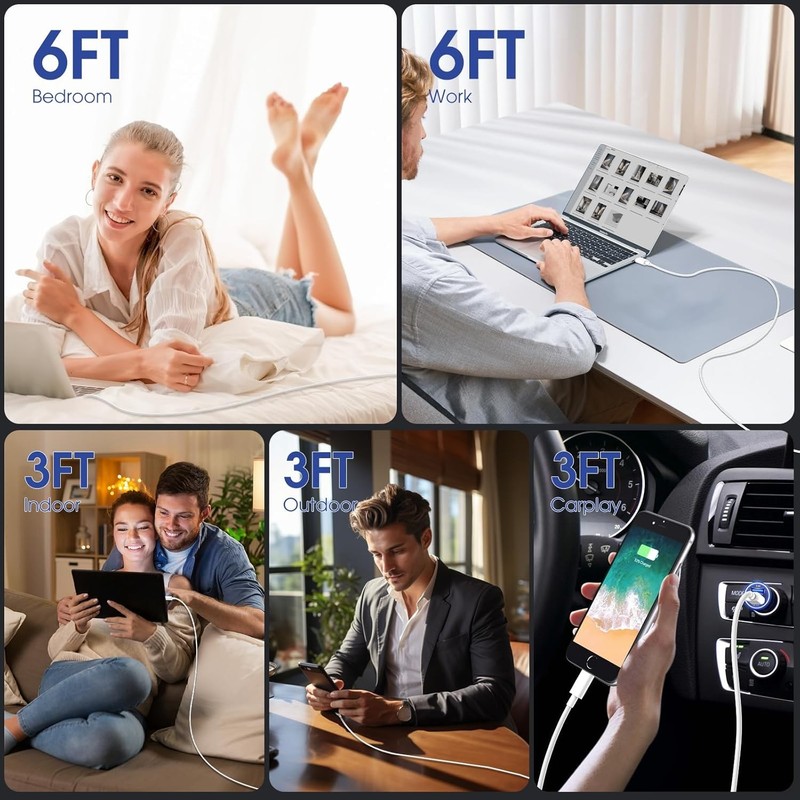 For iPhone Air 17 16E 15 Pro/Samsung 60W PD Type C to Type-C Fast Charging Cable gallery
