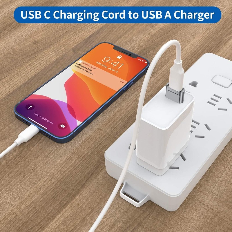 Type C to USB A Charger Cable Converter pack of 4 gallery