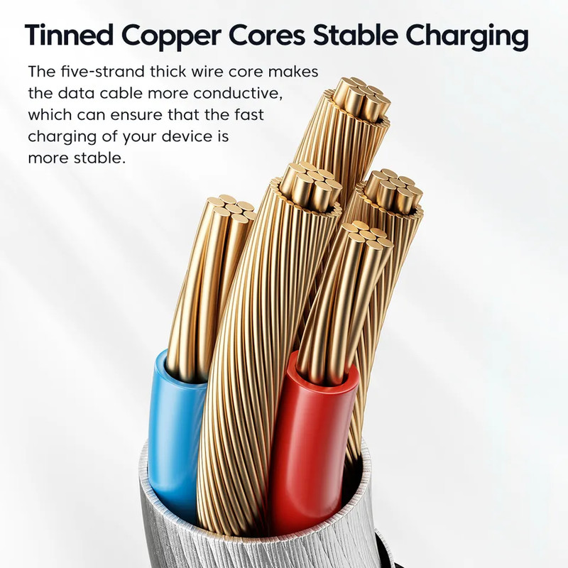 Rapid Charging with the Toocki USB-A to Type-C 6A 66W Fast Charging Cable gallery