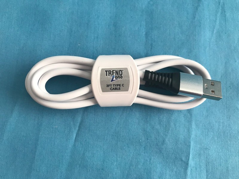 New Trend Zone White 3 Foot Type C Cable USB Charging Cord Item No. TZ1573