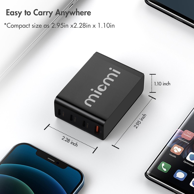 100W PD GaN Wall Charger 3 TYPE C And 1 Fast USB For iPhone iPad Macbook Laptop gallery
