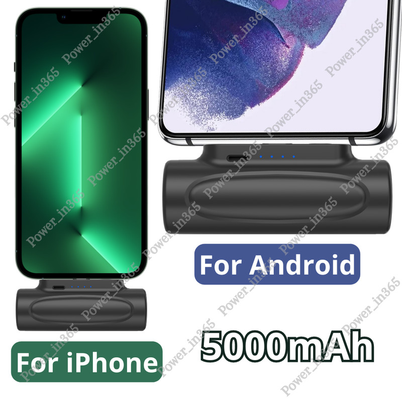 For Android Samsung iPhone 5000mAh Portable Charger Mini Power Bank Battery Pack
