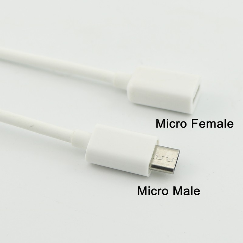 Micro USB Male To Female 5pin Extension Data Sync Charging Adapter Cable 16cm gallery
