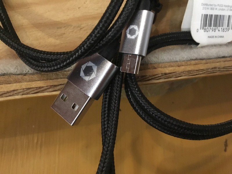 Celltronix Titanium Extra Long USB Micro Cable 8ft - Black gallery