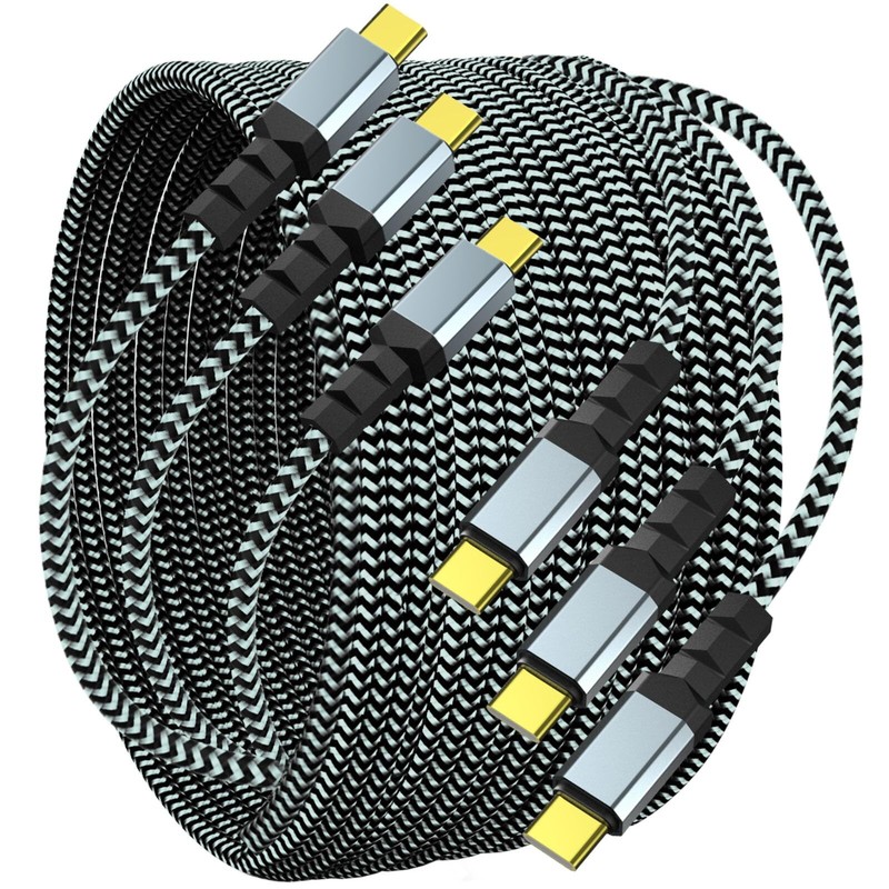Eaedgrr 6ft USB-C Cable 60W, Fast Charge, MacBook/iPhone 15/iPad/Galaxy S21/S23