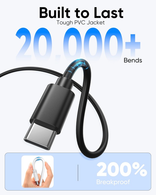 USB to USB Cable 3.3ft 2 Pack, USB A to USBC Cable 60W 3A Fast Charging, USB ... gallery