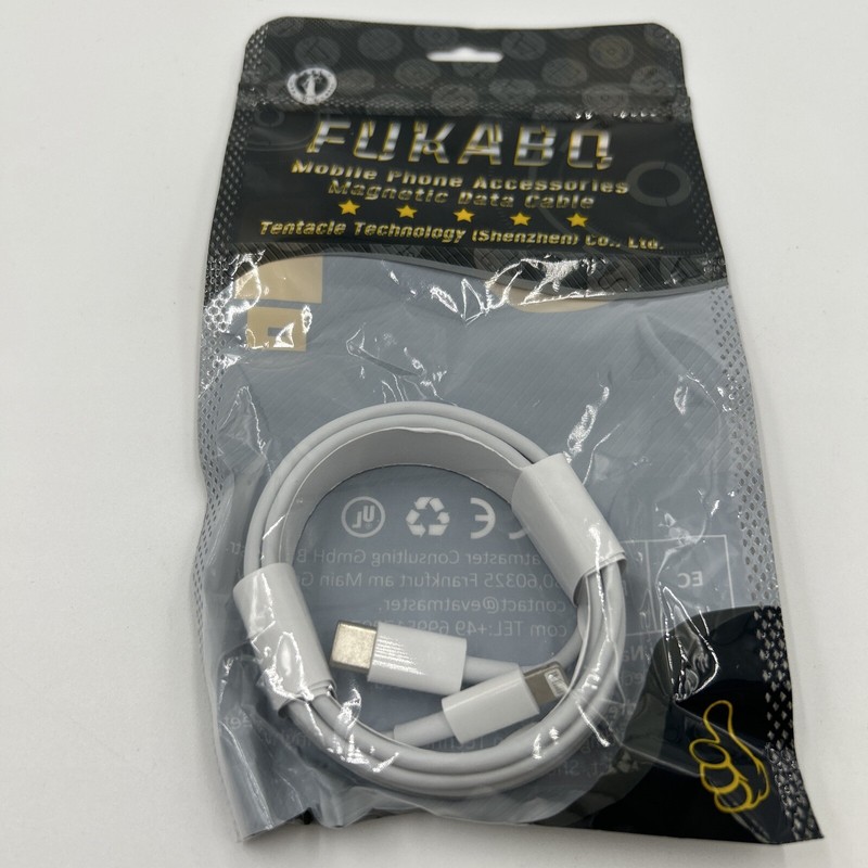Fukabo iPhone Charger (fits Most Models) USB-C to i￼Phone. Magnetic