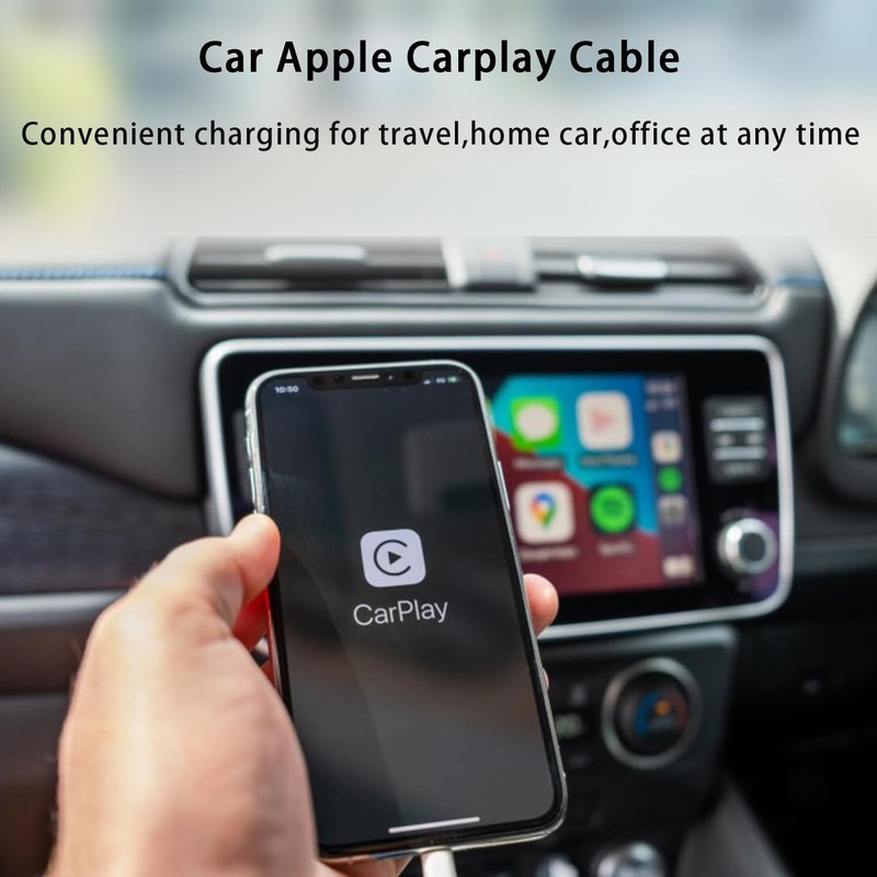 Apple CarPlay Cable for iPhone 16/15 Car Charger, USB A to USB Cable Charging... gallery