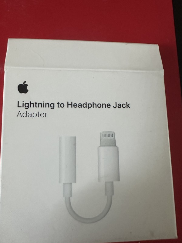 Apple Lightning to 3.5 mm Headphone Jack Adapter Original OEM iPhone 8+ X 11 12