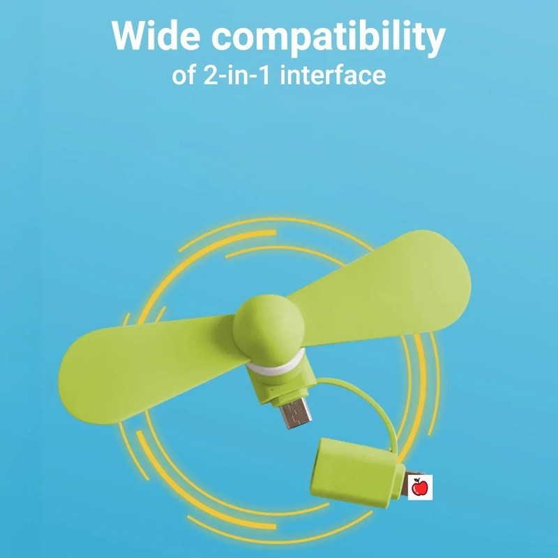 Type C Mini Portable Fan for Phone MicroFan for SmartPhones for iPhone 17 16 15 gallery