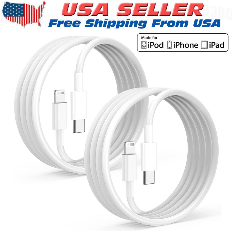 Fast Charger Cable Type USB C PD Cord to For iPhone 14 13 12 11 Pro Max XR lot
