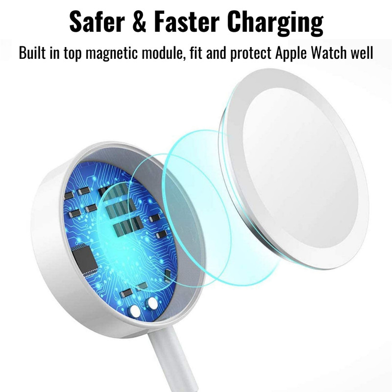 2/3 In 1 USB C Magnetic Fast Charger Cable Cord For iPhone iWatch 7/6/5/4/3/2/1 gallery