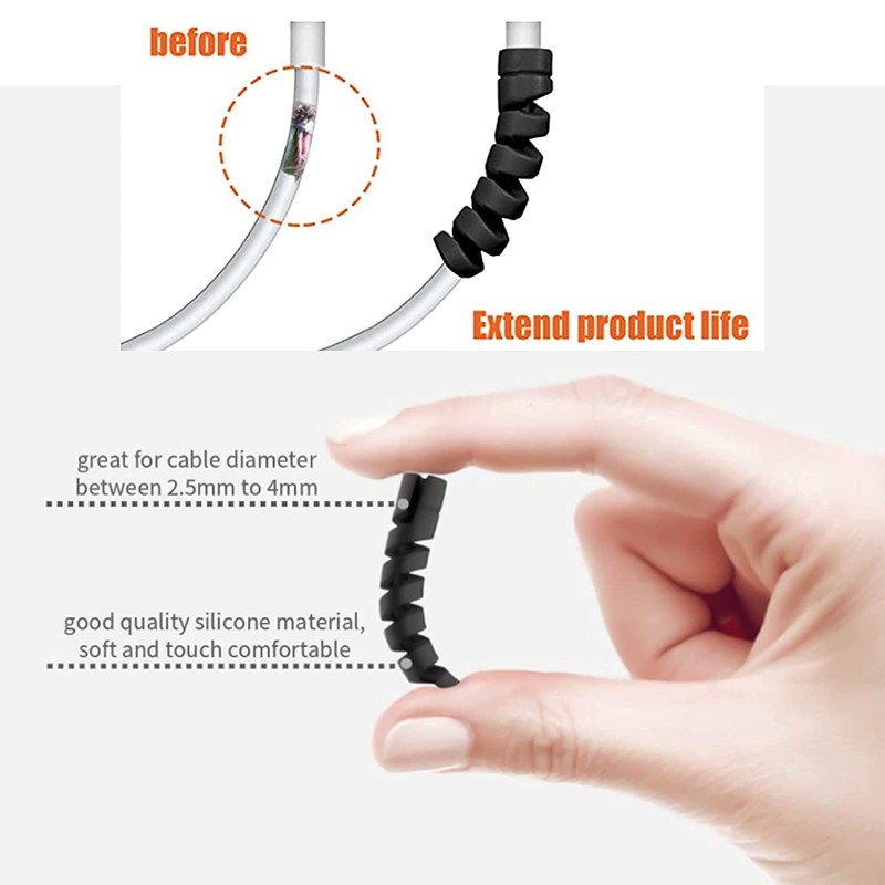Flexible & Reliable 3.3ft USB-C Charging Cable for Outdoor Flashlights - Black gallery