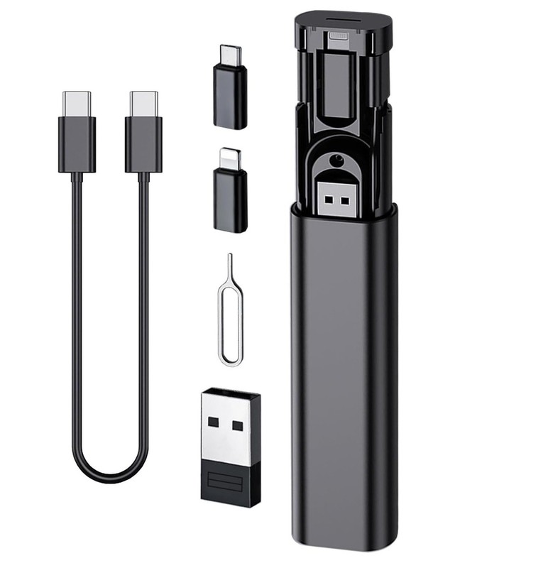 Portable 5-in-1 Charging Case Set PD 60W USB C to Type C Fast Charging Cable USA gallery