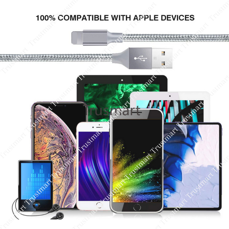 3/6 PACK 6FT Heavy Duty USB Charger Cable Cord Lot For iPhone XR 11 12 13 14 8 7 gallery