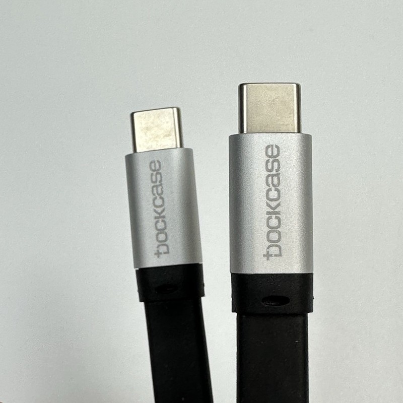 Lot of 10 Dockcase USB-C to USB-C Cable 220mm 100W PD 10Gbps 4K Video – New