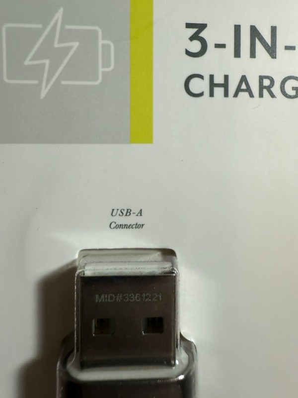Charging & Sync Cable 3-in-1 Vivitar Light-Up Braided Charger 3 ft gallery