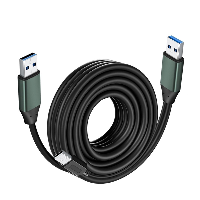 30ft USB 3.0 Cable Male To Male Type A To A For Hard Drive DVD Player Hub Pro