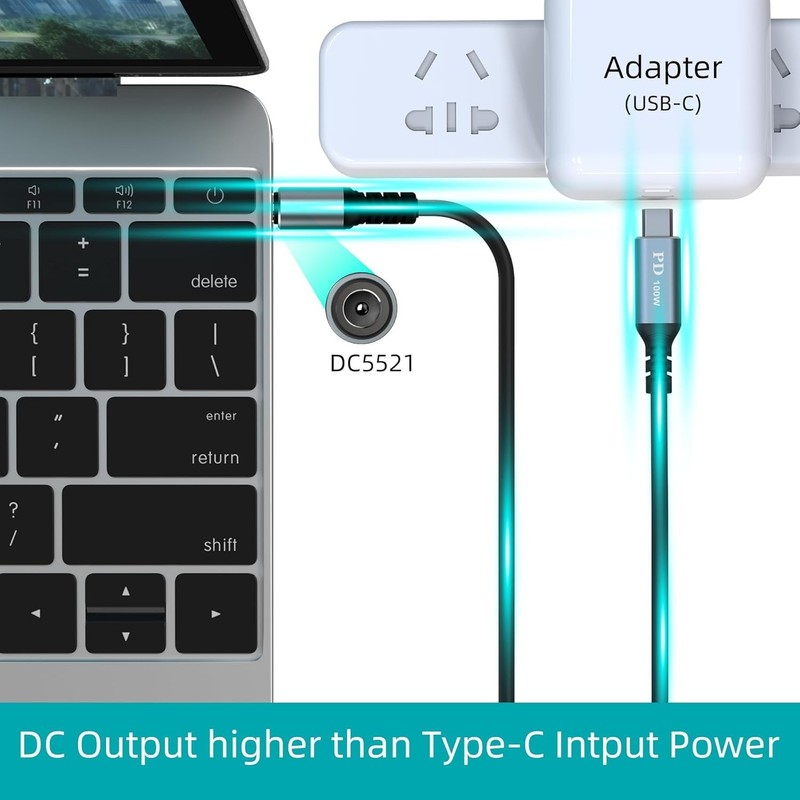 Sovunis USB C to DC Power Charging Cable 3.3FT Type C to DC Adapter gallery