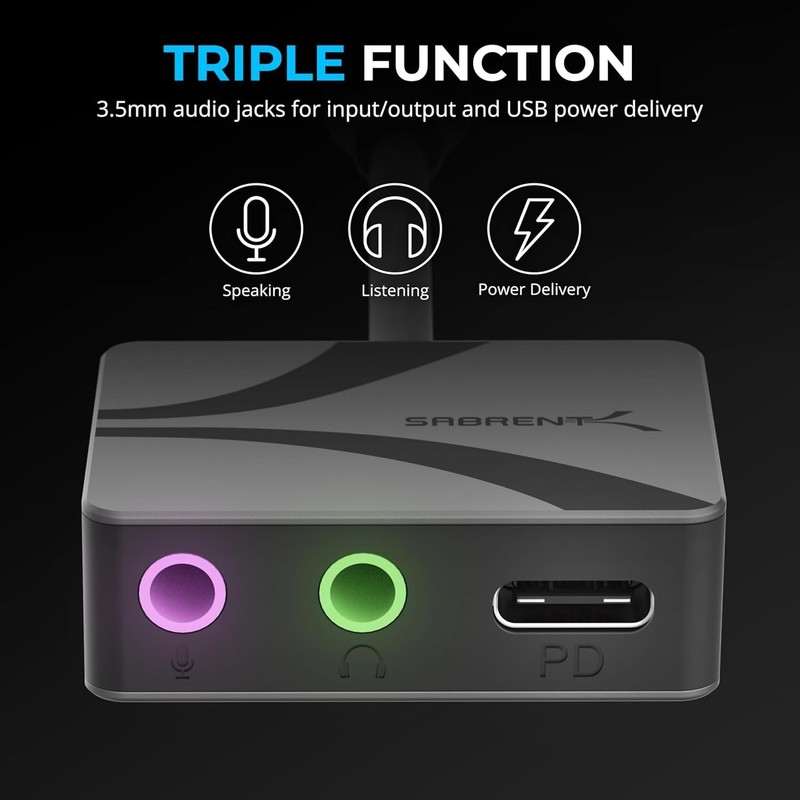 External Sound Card with Stereo Output for Laptop, Tablet, and Smartphone gallery