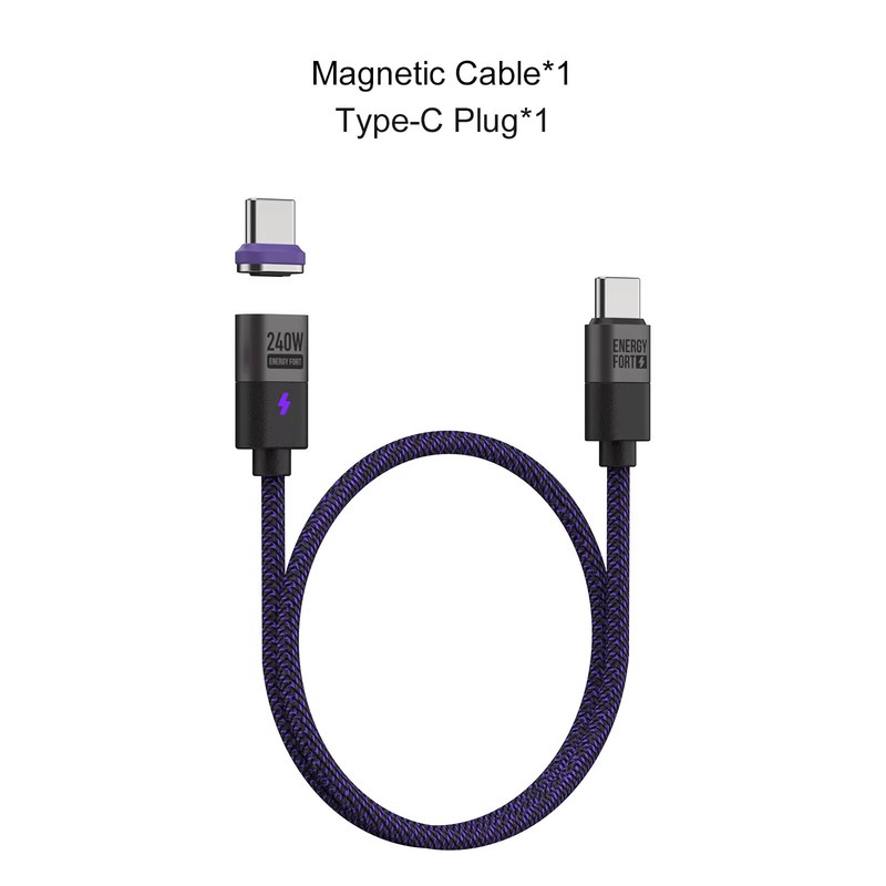 Magnetic PD3.1 240W Type C to USB C Charging Cable for Samsung S24/iPhone 16 15