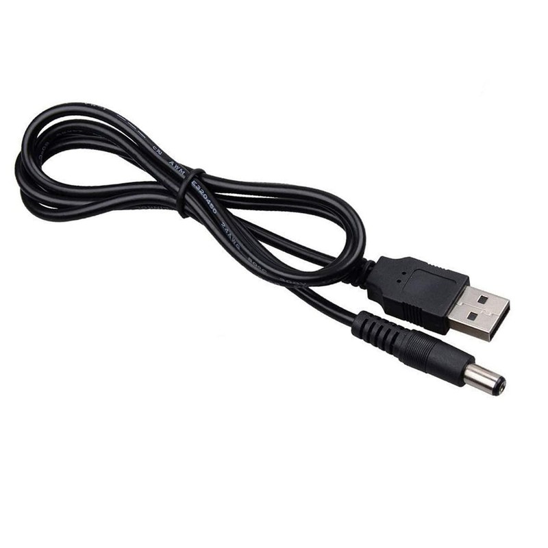 USB to DC 5.5mm Cable 80cm, USB 2.0 A to DC 5.5mm x 2.1mm DC 5V Power Plug Co... gallery