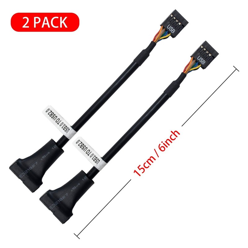 Duttek USB 3.0 Header to USB 2.0,USB 3.0 to USB 2.0 Motherboard Adapter Cable... gallery