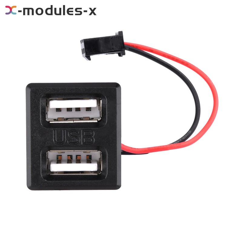 Dual USB Female Base Type-C Charging Socket Power Socket with Cable Connector U gallery