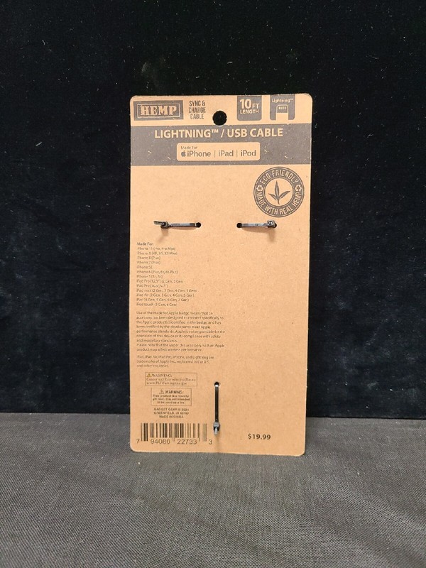 10FT Hemp Rope 8-Pin usb cable 2.4 AMPS gallery