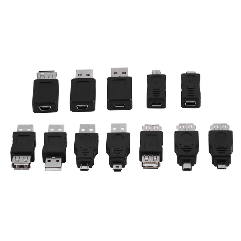 12PCS USB OTG Adapter Kit - Multiple USB2.0 Male to Female Adapter, Micro USB... gallery