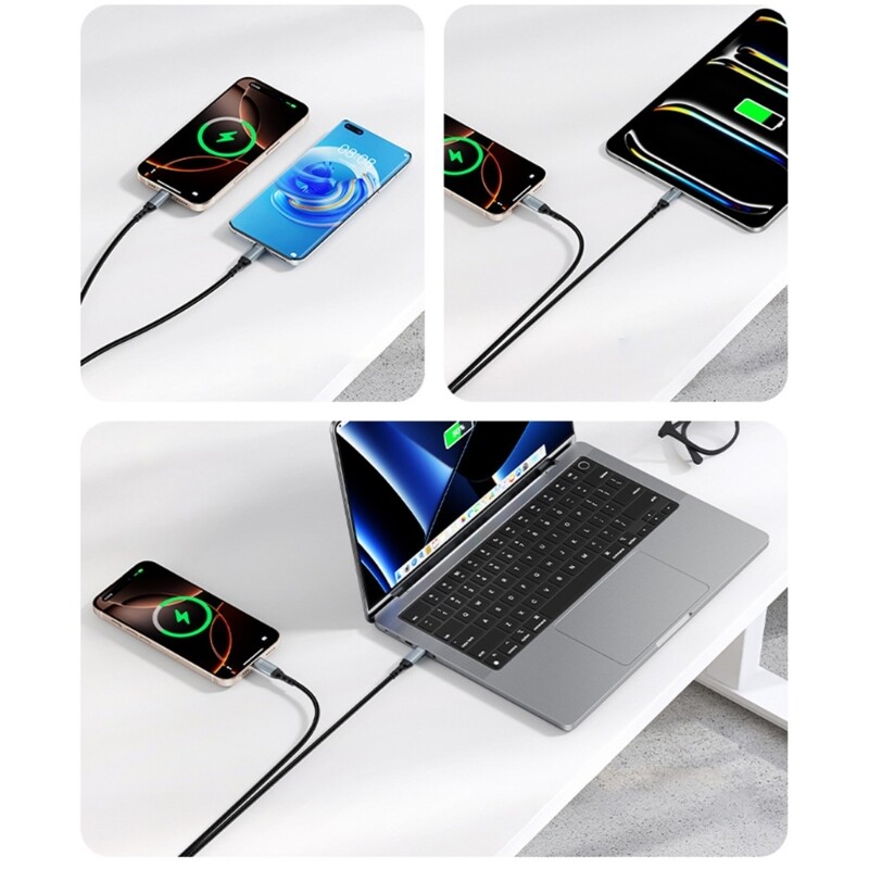 USB C to USB C Data Cord PD140W Fast Charge 480Mbps Data Transfer Cable Line gallery