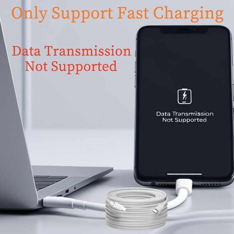 USB C Cable 20ft,USB C to USB C Cable 60W Fast Charging 2 Pack, Extra Long Ty... gallery