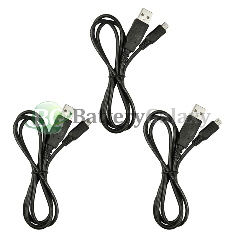 3 NEW Micro USB Rapid Battery Charger Cable Cord For Android Cell Phone HOT!