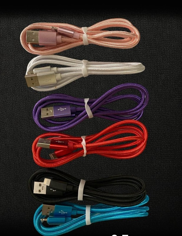 6 Pack 3 Ft resistant fast charger cables for iPhone 13 12 11 X XR 8 7
