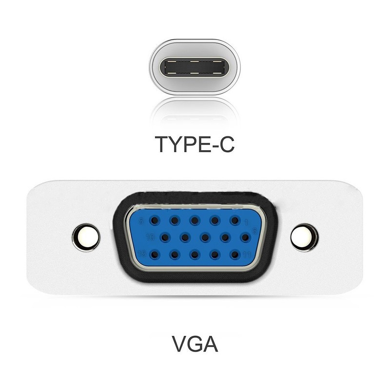 Monitor Display Cable Projector Adapter Laptop USB Vga Type-c Converter gallery