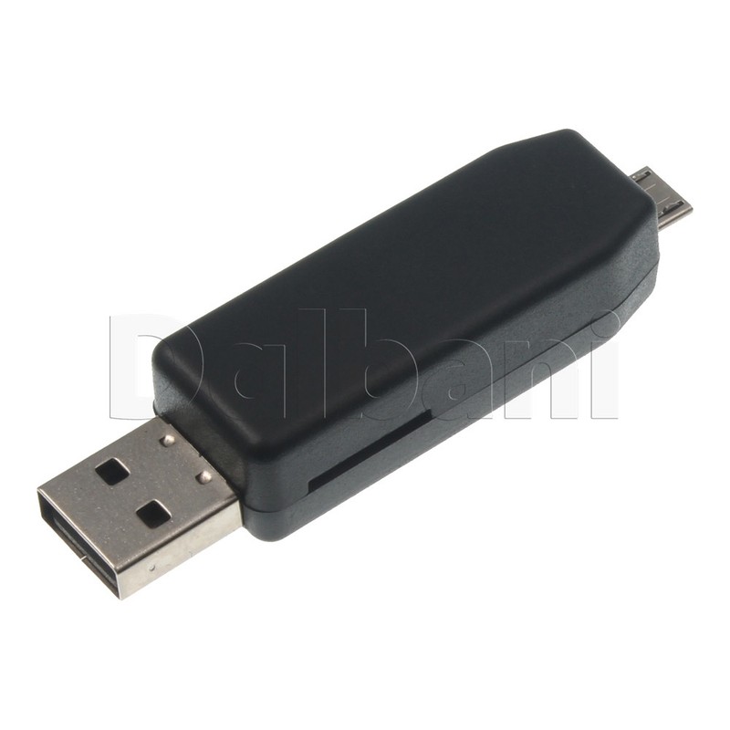 D-332 Dual Use Micro USB OTG Port TF SD Card Reader Combo for Universal Devices gallery