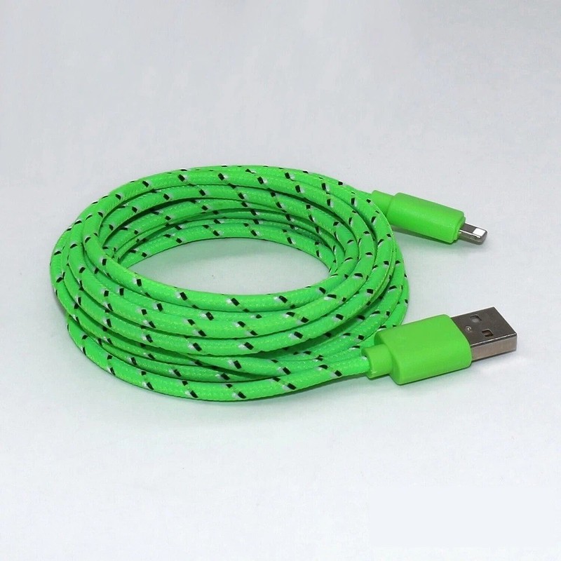 Charging Data Cable 5 Pack 3/6/10ft Charger Nylon Braided For Apple iPhone iPad gallery