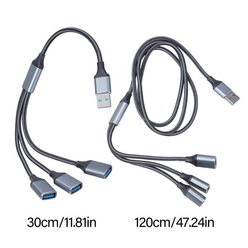USB Splitter Cable USB2.0 Male to 3 Port Female Multiple USB Port Extender Cable gallery
