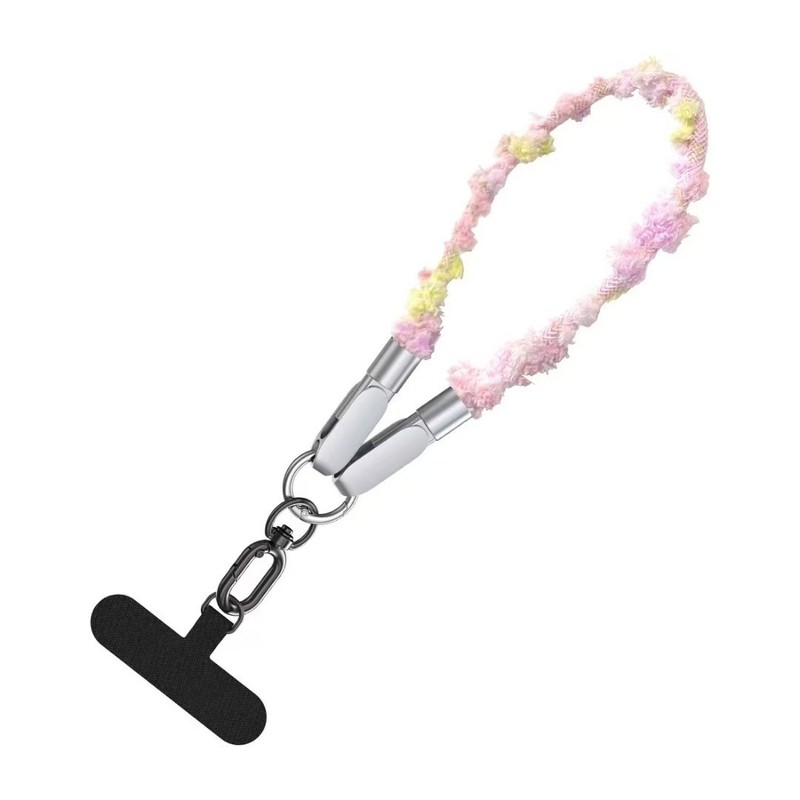 30cm 2in1 65W Fast Charge Wrist Lanyard Built-in USB C Data Cord for Cell Phones