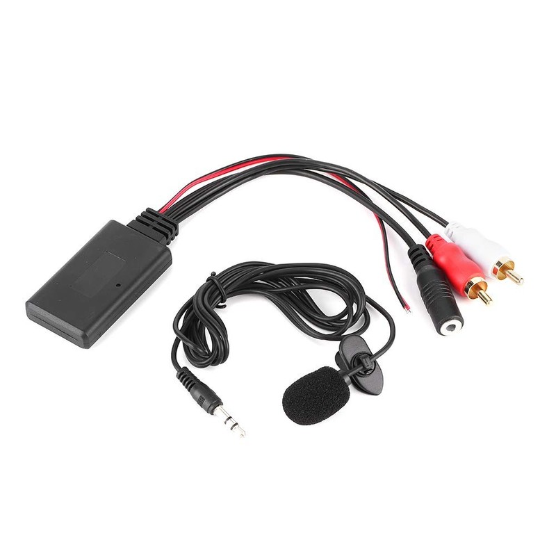 Car Radio Bluetooth AUX Module 2 Cable Adapter Easy Microphone Hardware gallery