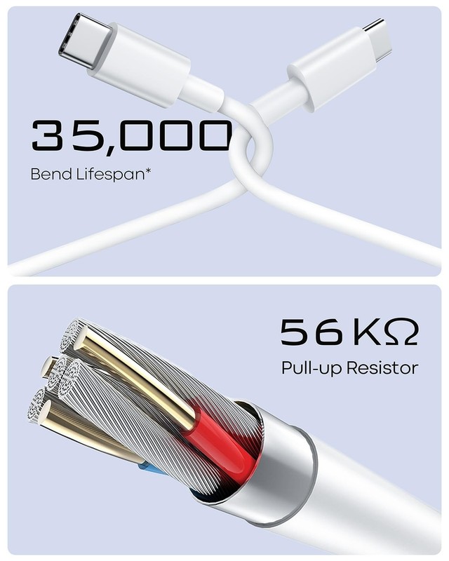 USB C to USB C Cable 20FT 60W Fast Charging Extra Long C to C Cable Premium T... gallery