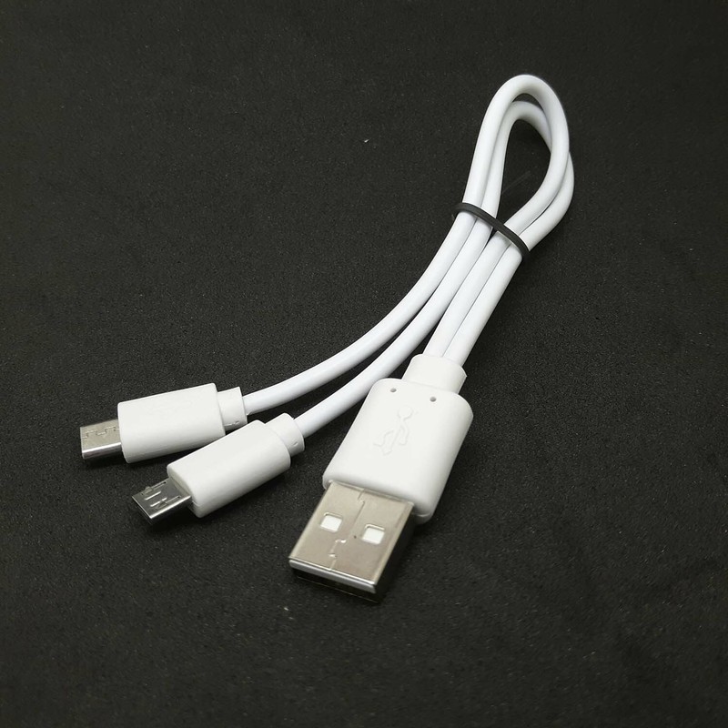 20cm USB Male To Dual 2X Micro Male wall Charger Sync Power Y Cable phone gallery